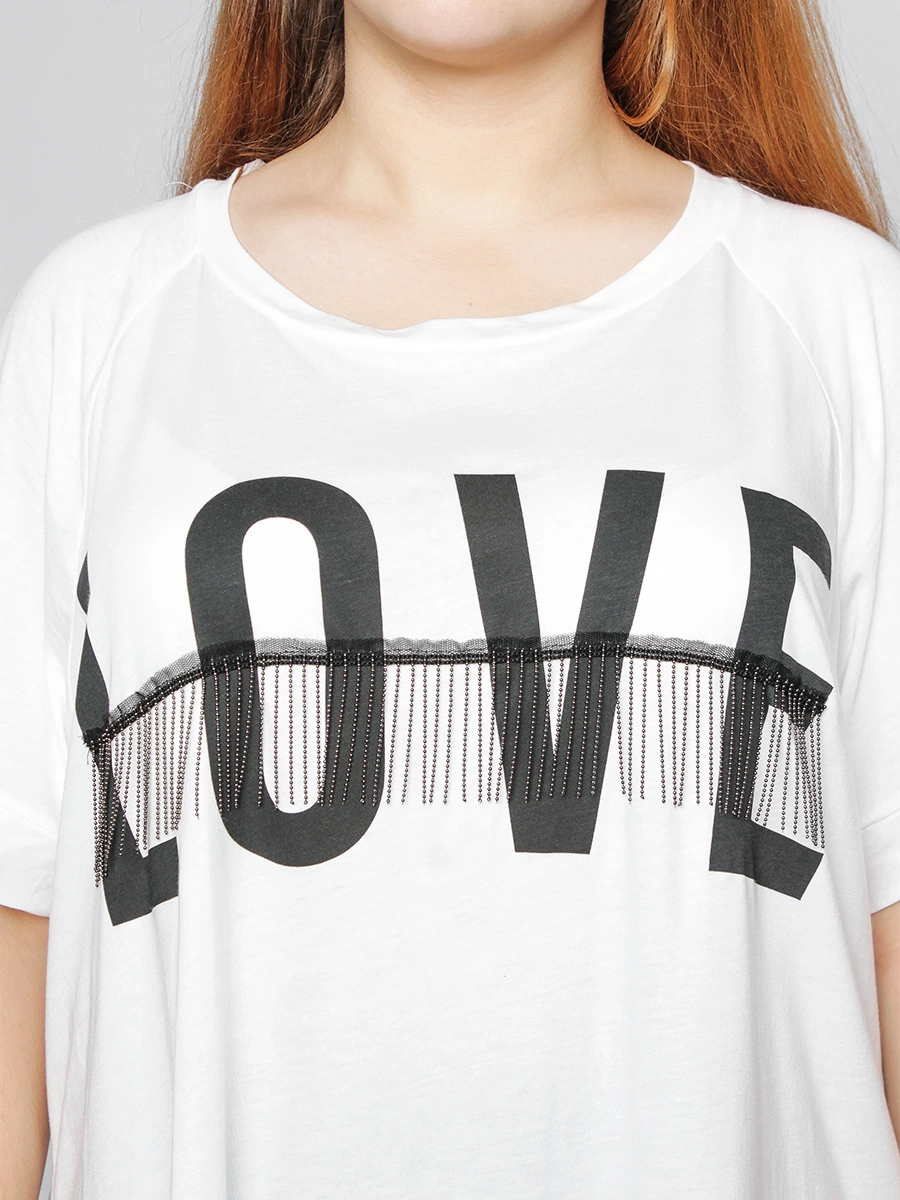 Белая футболка LOVE